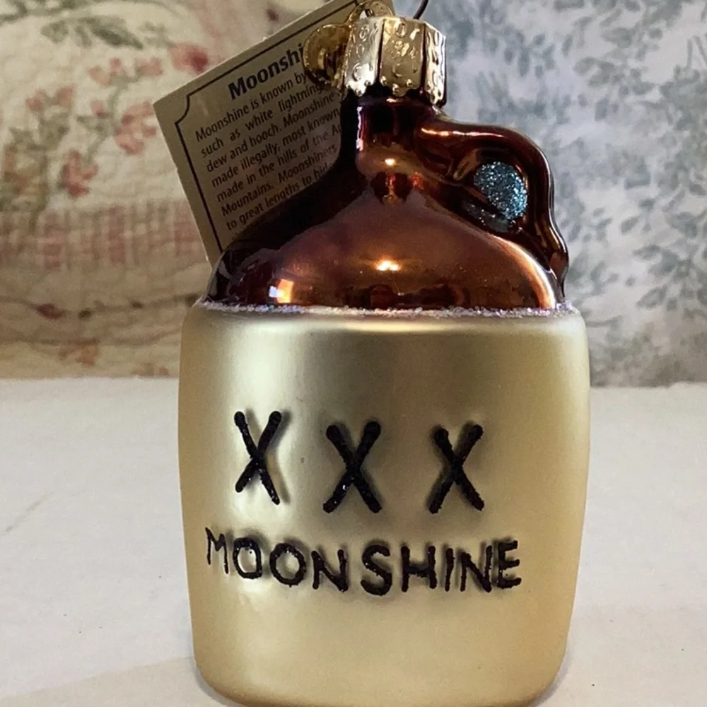 Old World Christmas ‘Moonshine’ Glass Ornament NWT